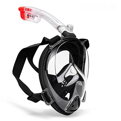 Gafas de Buceo Máscara de snorkel de cara completa Uva Protección anti-fog miopía seca snorkel máscara de respiración 180 ° Panorámico Full Full Snork