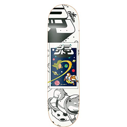 Crandon Tabla SKC-800-SPACE-DECK Skateboard Profesional Solo Tabla + Lija, Madera de Arce canadienses 7 Capas Medidas 8 in x 31,50 in. precio