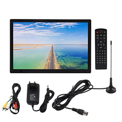 Monitor de TV Portátil, Monitor de TV LED TFT a Color de 15,4 Pulgadas con Sintonizador Digital, Entrada AV, Batería Recargable Incorporada, Monitor U precio