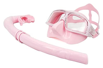 Máscaras de buceo Snorkeling Set Unisex Panorámico Multicolor Snorkeling Equipo Dry Snorkeling Gafas de buceo para adultos (Color: Rosa)