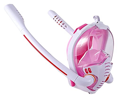 Máscara de esnórquel para adultos hombres y mujeres Máscara de natación Doble tubo de respiración de silicona Full Dry Snorkeling Máscara de buceo Equ