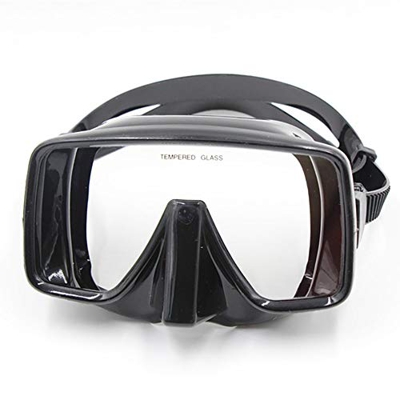 ZOSWA Gafas de Buceo Cuadrado Unisex Gafas de Buceo con Anti-Niebla Vidrio Templado for facilitar la respiración Snorkel Gafas Máscara de Buceo (Color