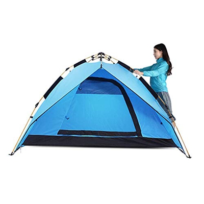 Tienda emergente automática para 3-4 Personas Que acampan al Aire Libre, Picnic a Prueba de Agua, Protector Solar, a Prueba de Viento, Tienda de cúpul