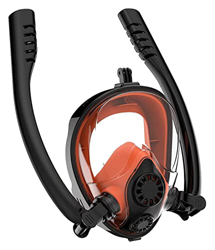 Máscara de buceo Máscaras de buceo Máscara de esnórquel Submarino Anti Niebla Máscara de esnórquel de cara completa Equipo de buceo de natación (Color en oferta