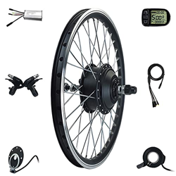 FONOBO Kit de Motor de Bicicleta eléctrica 36V/48V - 250W/350W/500W, Kit de conversión de Bicicleta eléctrica de Rueda Trasera Impermeable con Pantall características