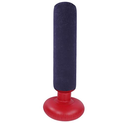 Uadme Columna de Boxeo Inflable-1,6 m/63 Pulgadas Flocado Adultos niños desestresar Espesar Saco de Arena Independiente para Entrenamiento de Boxeo