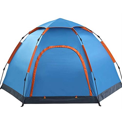 Tienda Hexagonal para 3-5 Personas Gran Espacio Tienda de campaña Impermeable de Apertura rápida automática