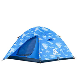 Mano para Acampar al Aire Libre con Carpa de Poste de Aluminio, Carpa de Doble Puerta para Escalada al Aire Libre para 3 Personas, Carpa para Acampar en oferta
