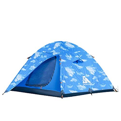 Mano para Acampar al Aire Libre con Carpa de Poste de Aluminio, Carpa de Doble Puerta para Escalada al Aire Libre para 3 Personas, Carpa para Acampar