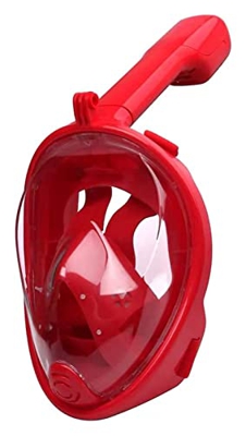 Máscara de esnórquel Buceo Máscaras de buceo Juego de snorkel Falda de silicona para adultos Gafas antiniebla Equipo de piscina de pesca (Color: rojo,