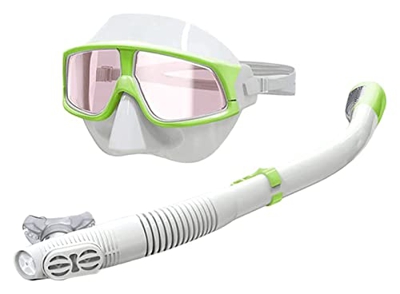 Máscaras de buceo Traje de snorkel Gafas de buceo para adultos Snorkeling seco Unisex Panorámico Multicolor Equipo de snorkel (Color: C, Tamaño: 17 x 