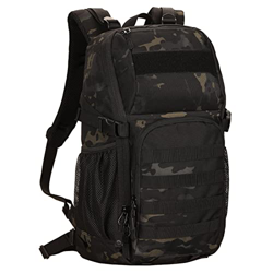 HUNTVP 25L Mochila de Asalto Militar Táctical MOLLE Bolsa de Hombro Impermeable para Caza Viajar Aire Libre Camping Senderismo, Camo en oferta