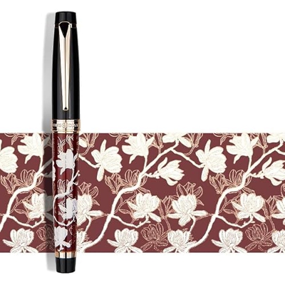Pluma de la oficina de negocios for adultos, estudiantes de Maki-e for hombres y mujeres con práctica de escritura de caligrafía, caja de regalo de ar