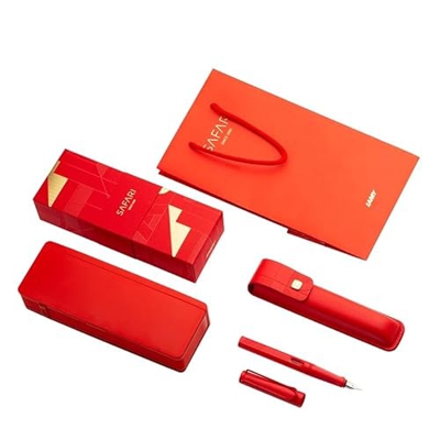 YQBUER Juego de Caja de Regalo de bolígrafo de Tinta Rojo Fresa/Blanco Crema bolígrafo de Firma Regalo de nicho (Color : B, Size : 0.5mm)