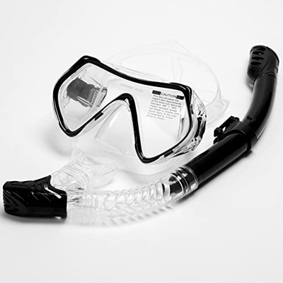 Gafas de Buceo Máscara de esnórquel de cara completa Traje de gafas de natación de silicona Hombres y mujeres Tubo de respiración seco completo Gafas 