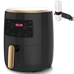 Freidora de aire de 8 litros, horno caliente eléctrico sin aceite para cocinar saludable y baja en grasa, hornear y asar, cesta antiadherente, 1500 W- características