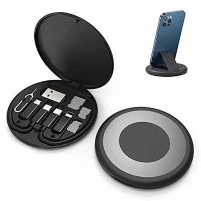 LUBOOT Mini Digital Gadgets Storage Box Cable Battery Charger,Waterproof Digital Storage Box Travel Data Charger, Portable Gadget Bag Pocket Universal