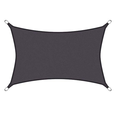 Útil al Aire Libre Toldo Vela 300D 160GSM Impermeable UV Jardín Patio Toldo Toldo Tienda Sombrilla Refugio Camping Playa (3 x 4 x 5 m)