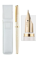 YQBUER Cherry Blossom Maple Leaf 14K Gold Tip Ladies Pen Caja de Regalo Regalo for Oficina de Negocios Cherry Blossom Practice Caligrafía Firma Regalo características