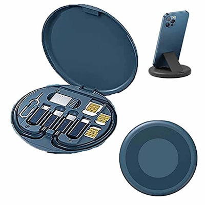 LUBOOT Mini Digital Gadgets Storage Box Cable Battery Charger,Waterproof Digital Storage Box Travel Data Charger, Portable Gadget Bag Pocket Universal