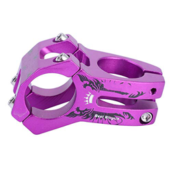 GOTOTOP Vástagos de Bicicleta Elevador de Aleación de Aluminio Vástago de Manillar de Bicicleta Ajustable, 31.8 Mm / 28.6 Mm(Violeta) en oferta