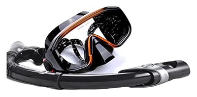 Máscaras de buceo Snorkeling Silicona impermeable y antivaho Unisex HD Equipo de buceo Natación (Color: B)