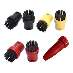 Genérico TYEHH Cepillos de Limpiador de Vapor Cepillos Redondos Boquilla Compatible con limpiadores de Vapor Karcher SC1 SC2 SC3 SC4 SC5 SC6 Fácil de  en oferta