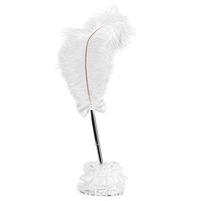 plplaaobo Pluma de firma de plumas, pluma pluma de firma bolígrafo de escritura con soporte para boda reunión oficina