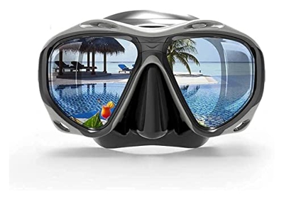 Máscara de buceo para buceo Skuba Profesional Máscaras de buceo Deportes acuáticos Equipo de snorkel Submarino Adultos o Niños Natación (Color: Negro)