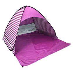 IzzDynno Carpa de Playa emergente Estilo de Rayas de Rayas automáticas Pop Up Up Up Up Beach Outdoor Automático Pop Up Up Beach (Rosa) características
