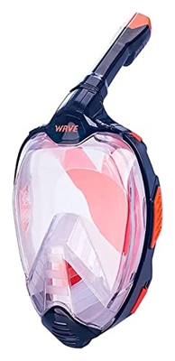 Máscaras de buceo Snorkeling Unisex Equipo de buceo de alta definición hecho de material de silicona Natación impermeable y antivaho (Color: C, Tamaño
