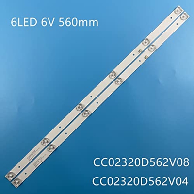 YAKESTYLE Piezas reemplazables- 3 2H103W TV 's DIRIGIÓ Tiras de luz de Fondo CC02320D562V08 320L (320E9) 2X6 6S1P 1210 Regla de Bandas CC02320D562V04 