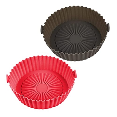 Olla De Silicona para Freidora De Aire, Forro De Silicona para Freidora De Aire, Accesorios para Freidora De Aire para Horno, Cesta para Freidora De C