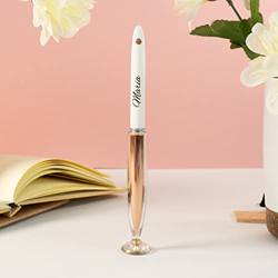 Elegante bolígrafo personalizado | Bolígrafo metálico con cuerpo de goma para personalizar con nombre o texto | Incluye estuche de regalo y soporte pa en oferta