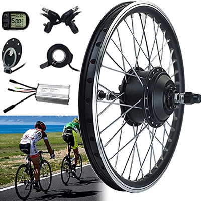 STYLEEE Kit de Conversión de Bicicleta Eléctrica, Kit de Motor de 36V 250W 500W, Motor de Cubo de Rueda de Engranaje Trasero sin Escobillas,36V250W-24