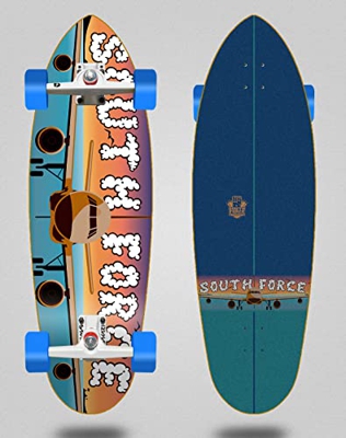 South Force surfskate Complete with SGI Surf Skate Trucks Plane 32