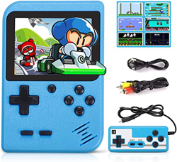 Fivejoy Azul o Rojo Consola de Juegos Portátil, Consola Retro 400 Juegos Clásicos, Juegos Electrónicos Portátiles, Soporte TV Juegos Portátiles y Dos  en oferta