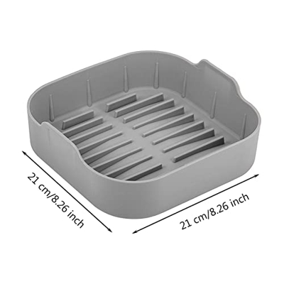 xiaoguozi Freidora de Aire de 8,3 pulgadas/21 cm, Olla Cuadrada de Silicona, Accesorios para freidora de Aire, reemplazo de Papel de Revestimiento de 