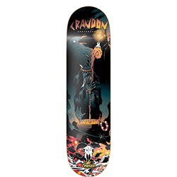 Crandon Tabla SKC-775-WITCH-DECK Skateboard Profesional Solo Tabla + Lija, Madera de Arce canadienses 7 Capas Medidas 7,75" x 31" características