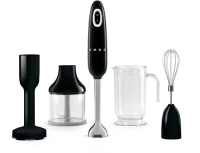 Batidora SMEG HBF22BLEU Negro Accesorios