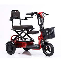 NICEYY Triciclo de Scooter eléctrico, Scooter de Movilidad de 3 Ruedas, Dispositivo de Silla de Ruedas móvil eléctrico Plegable para Adultos, Scooter  en oferta
