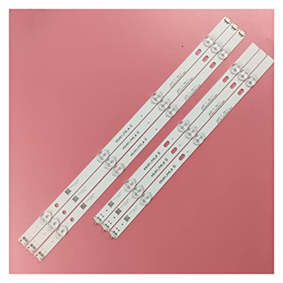 YAKESTYLE Piezas reemplazables- DIRIGIÓ Strip de luz de Fondo (6) Compatible con 4 3LF510V 43LF5100 43LH5100 43LH590 43LJ515V 43LH520V 43LH511T 43LH57