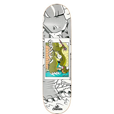 Crandon Tabla SKC-775-GODSHIBA-DECK Skateboard Profesional Solo Tabla + Lija, Madera de Arce canadienses 7 Capas Medidas 7,75" x 31"
