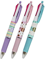 Bolígrafo 4 en 1, Bolígrafo de bola 0,7mm 4 colores, Bolígrafos retráctiles Pack de 3 Multicolor (CANDY) en oferta