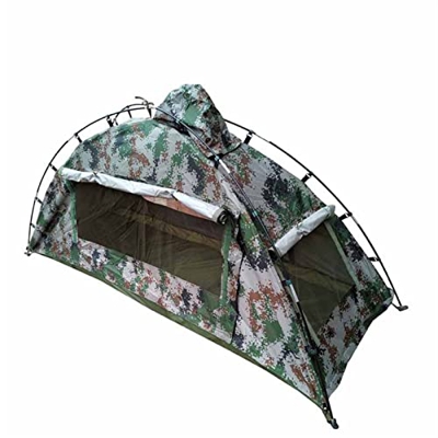 Desconocido Cuchas for Acampar de 1 Persona, configuración fácil, Fibra de Vidrio Oxford, Carpa de Campamento a Prueba de Polvo Plegable al Aire Libre