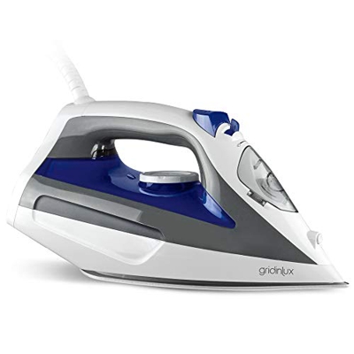 Gridinlux | Plancha Iron Lux 2200 | Base cerámica | Salida de Vapor 26 g/min | Golpe de Vapor 700 MG | Protección Anti sobrecalentamiento | Sistema An