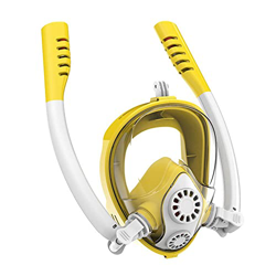 Gafas de Buceo Máscara de esnórquel for niños de tipo seco completo Máscara de esnórquel triple del tesoro Máscara de buceo Máscara de esnórquel de si en oferta