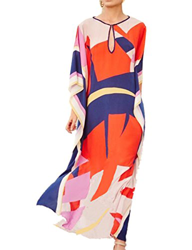 L-Peach Vestido de Playa Maxi Caftan Pareo Bikini Cover Up para Mujer características