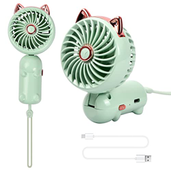 Cozlly Mini Ventilador de Mano,Ventilador USB Portátil Plegable,Ventilador de Bolsillo Personal con Batería Recargable, 3 Velocidades Eléctrico Ventil precio