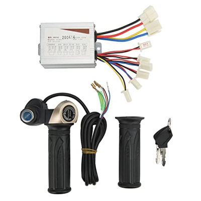 Kit de Controlador de Cepillo de Motor DC48V 500W Kit de Controlador de Velocidad Cepillado con Acelerador de Bloqueo Pantalla de Potencia de Agarre G